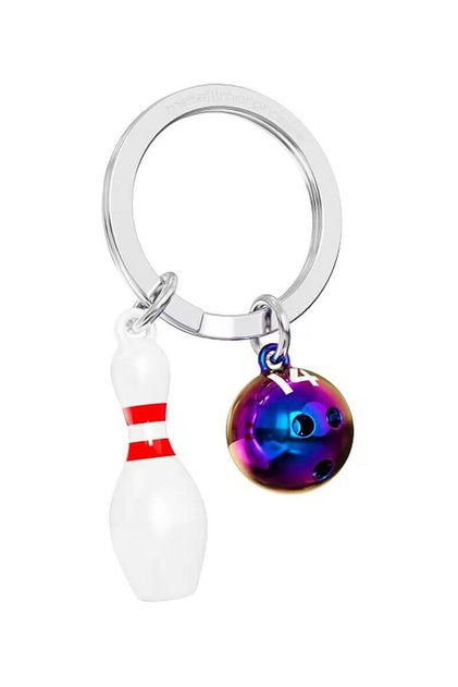 Bowling Keychain Mtm384-01 - Whitered