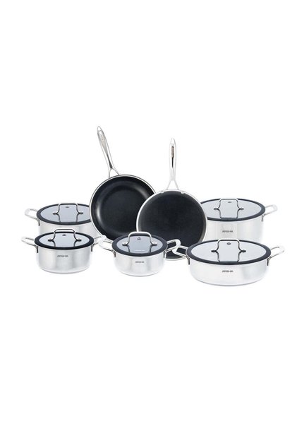 Kitchenware Cookware Set 12-Piece Hybrid Stainless Steel Non-Stick | I