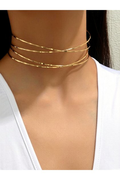 Criss-Cross Collar Necklace
