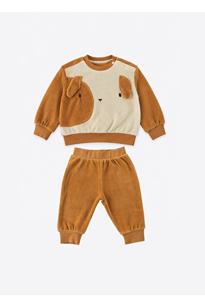 Organic Woof 2-Piece Set Brown