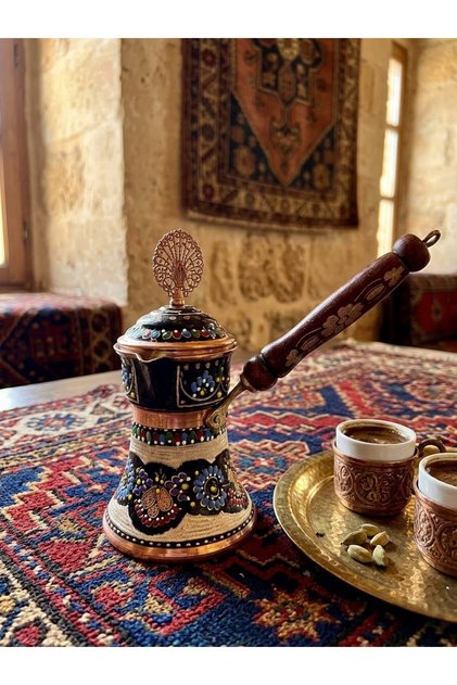 Kapaklı Mırra Kahve Cezvesi( Acı Kahve Cezvesi ) Büyük Boy) 8 Kişilik