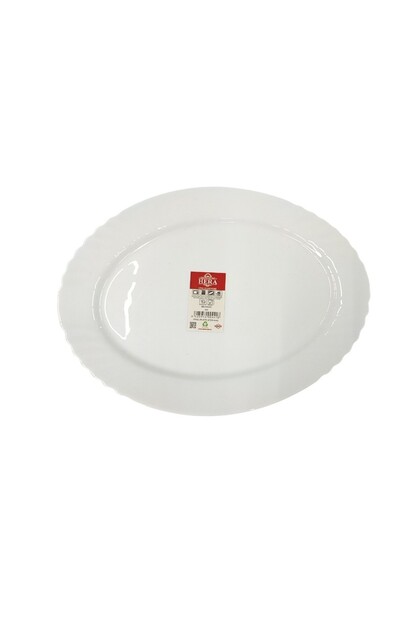 Platou pentru servire din arcopal alb oval 30,4 cm HR-NR120