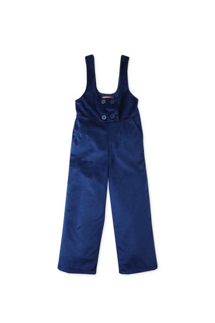 بدلة قطعة واحدة للفتيات بأزرار أمامية بلون موحد