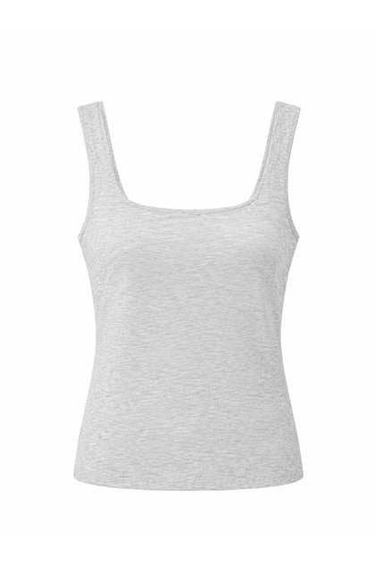 Women's Snow Melange Square Collar Blouse