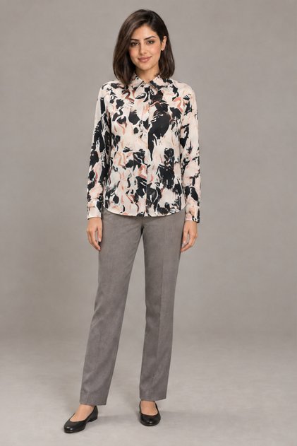 Dotted Short-Sleeve Top