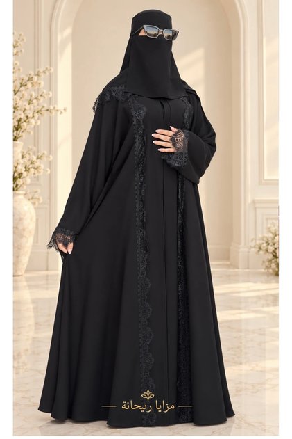 عباية إنترنت كلوش مع دانتيل