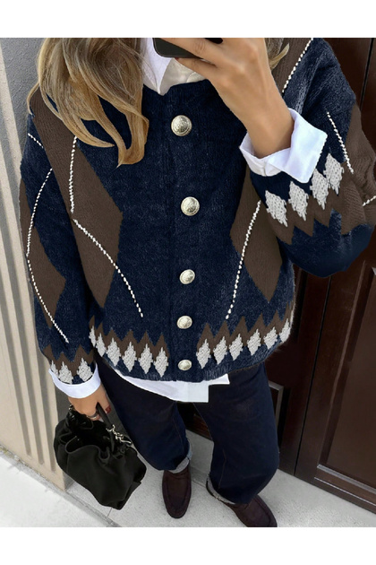 Cardigan, bleumarin