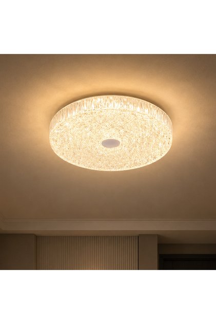 Lustra LED AASIAAT, 21W, Diametru 26 cm, Lumina Calda/Neutra/Rece, Alb