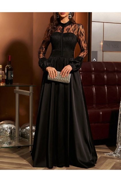 Rochie lunga, Negru