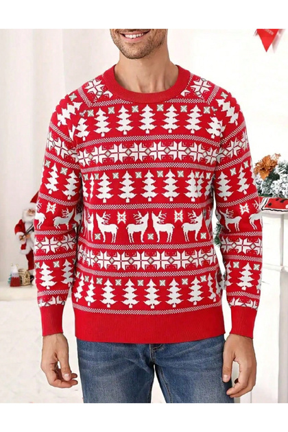 Bluza, Rosu/alb