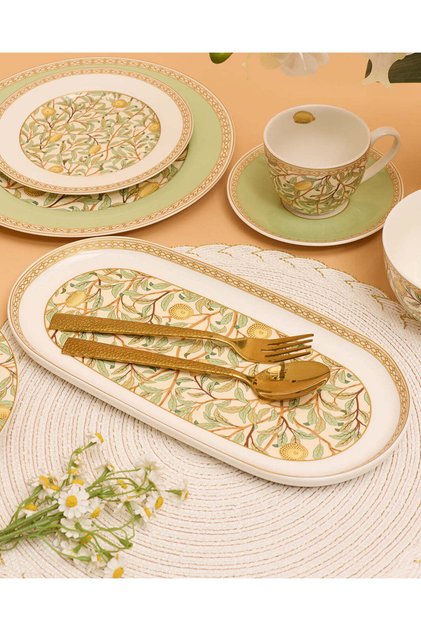 Multicolour Floral Serving Platter