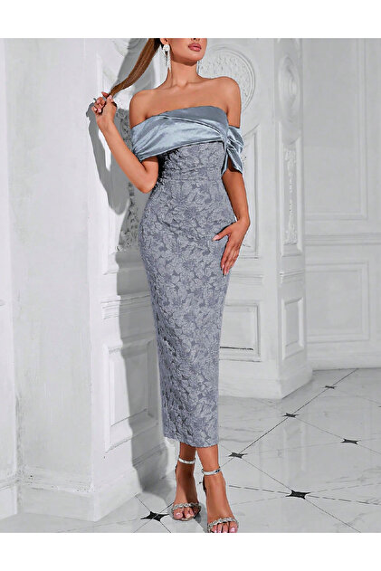 Rochie lunga, Bleu