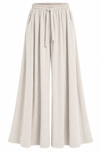 Stone Waist Elastic Modal Trousers - 3322