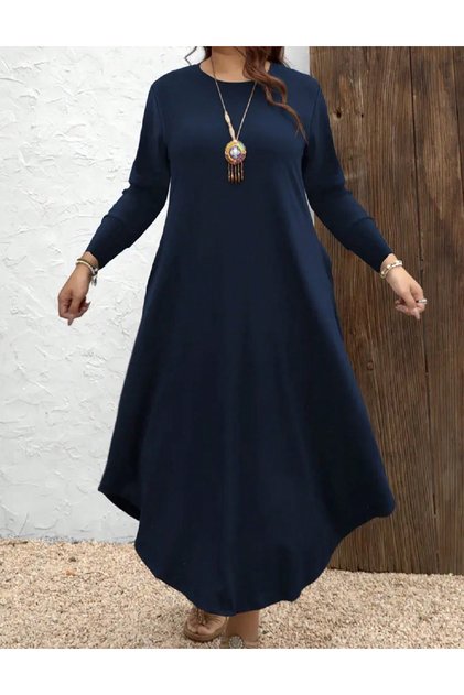 Rochie lunga, Bleumarin