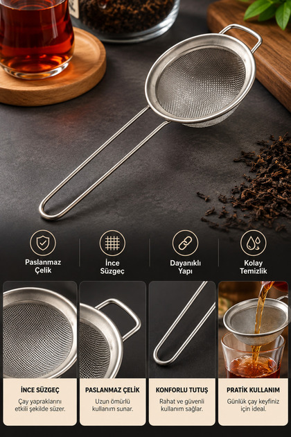 Stainless Steel Fine Mesh Tea Strainer