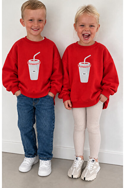 Children's Unisex Red Sweatshirt