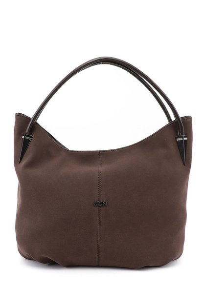 Women's Brown Suede Shoulder Bag