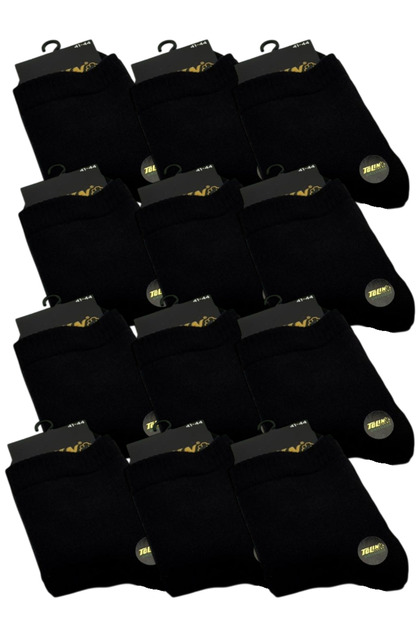 Men's 12-Pack Half-Toe Towel Booties Socks 097