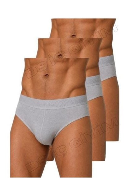 67 Men's Modal Belted Gray Slip Underwear 3 Pieces