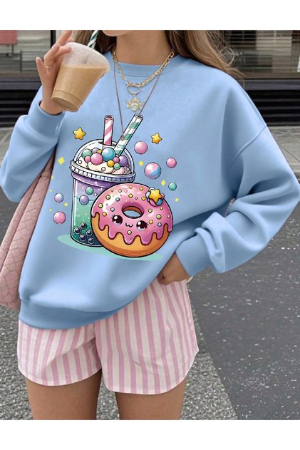 Bluza Oversize, Albastru