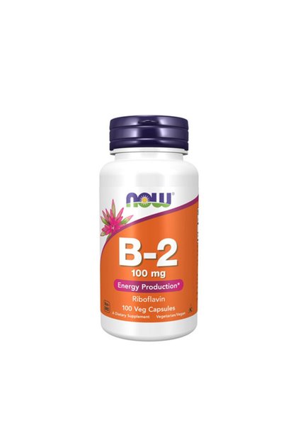 Vitamina B-2 Riboflavină 100 mg - Vitamina B2, 100 capsule