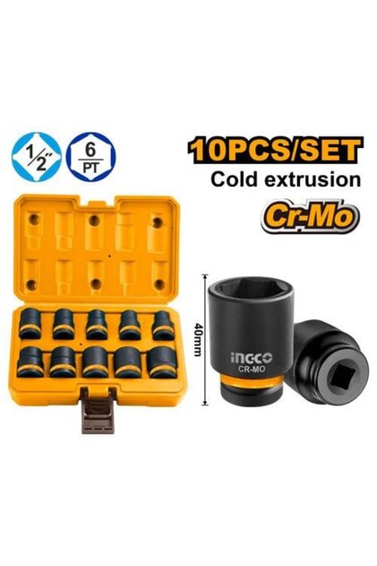 Anco 10-Piece 1/2-Inch Impact Air Ratchet Nut Driver Set