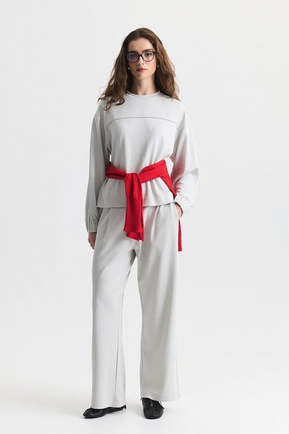 Crew Neck Sweatshirt and Jogger Pants Set