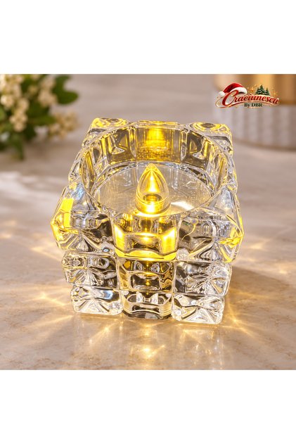 Lumanare Decorativa LED, Efect Cristalin si Lumina Calda -