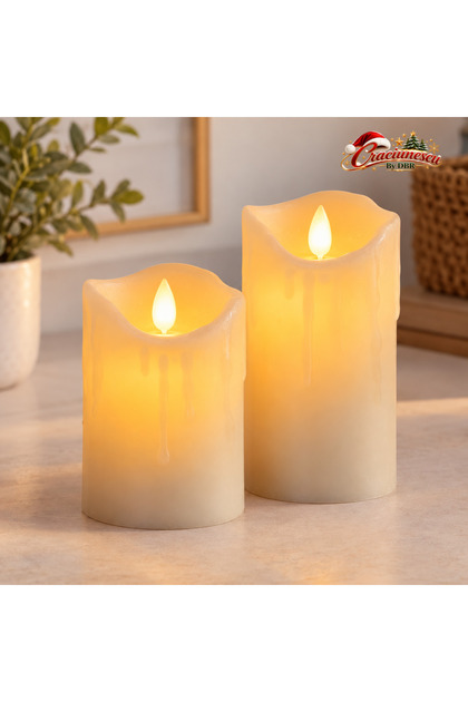 Set 2 Lumanari LED, Accente Luminoase pentru Decor -