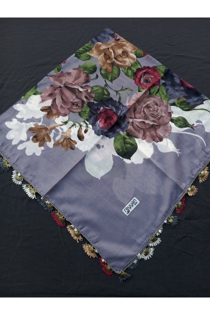 Reyyan Handcrafted Needlework, Needle Embroidery, Needle Embroidered Yemeni, Needle Embroidered Tulle, Scarf