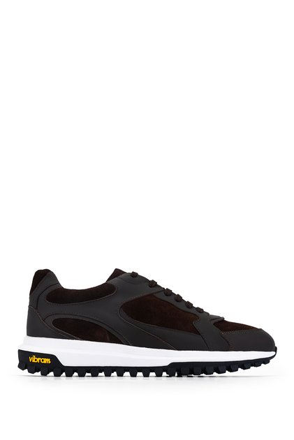 Men's Genuine Leather Brown Sneakers & Sports Shoes