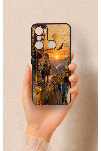 Infinix Hot 20I Compatible Steppe Passenger Patterned Silicone Case