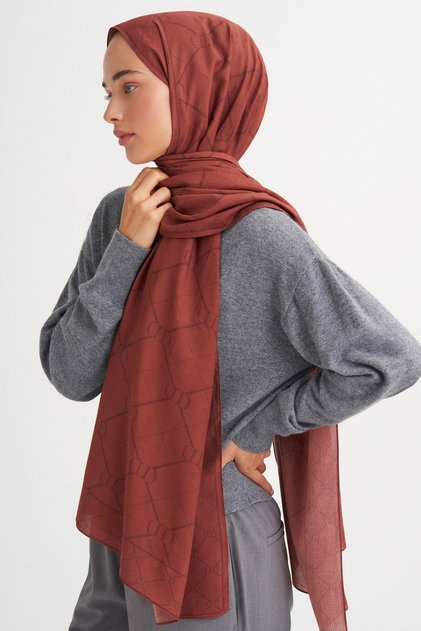 Grace Desen Reniva Tensel Shawl Ruby Red