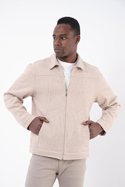 Men's Zippered Pocket Cashmere Jacket
