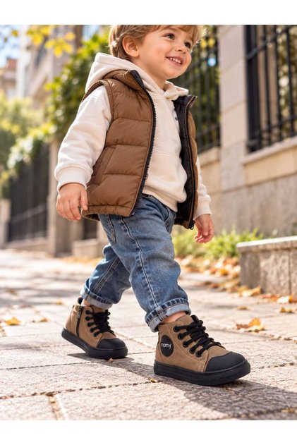 Rocco Taba Children's Lace-Up Zippered Daily Sports Boots
