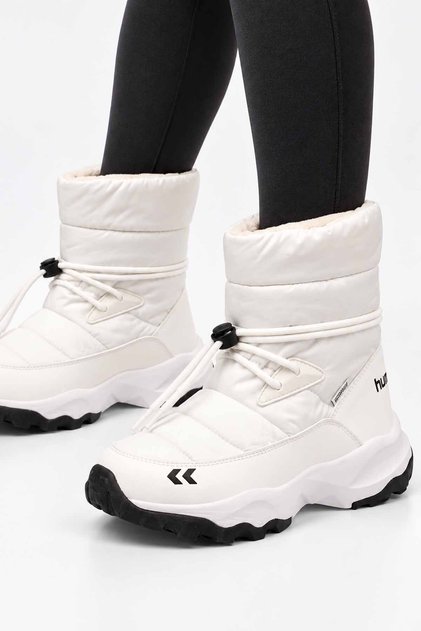 Journey Women's White Waterproof Winter Boots with Furry Inner Lining Outdoor Shoes