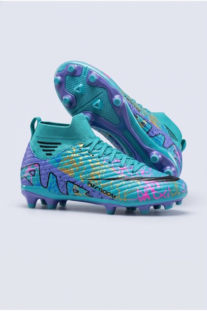 Air - Mg/Fg/Ag - Multi Ground Football Boots Soccer Shoes Youth Adult Kids All Numbers Trending Style with Socks Model