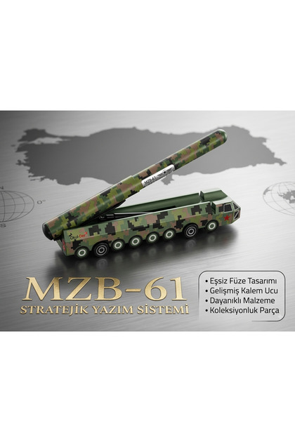 Askeri Füze Tasarımlı Görünümlü Tükenmez Kalem / Dekoratif Maket Kalem