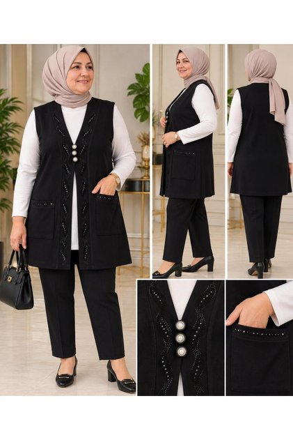 CEPLİ ANNE KOLSUZ CEKET