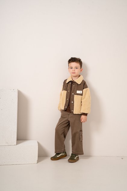 Baby Boy & Child Plush Gabardine Jacket Sweat Pants 3-Piece Set