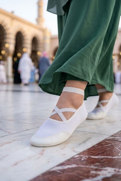 Thick Sole, Full Orthopedic Insole, Elastic Velcro, Easy to Wear, Hajj Umrah Tawaf Boots, Home Boots