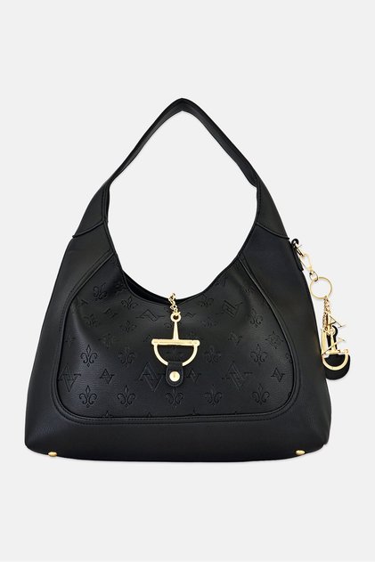 Women Brand Logo Tote Bag, Black