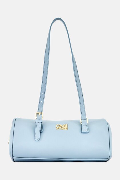 Women Brand Logo Handbag, Light Blue