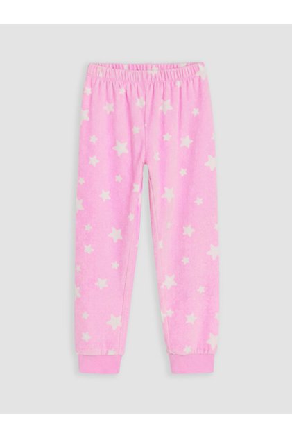 Embroidered Girls' Fleece Pajama Bottoms for Style Seekers from Uzg Store