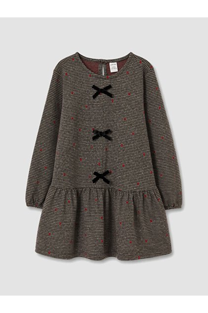 Quality Pieces from Çelebi Store Zero Roba Collar Girl's Dress with Bow