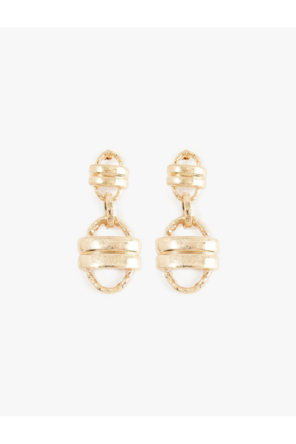 Steel Mixed Textured Dangle Earrings