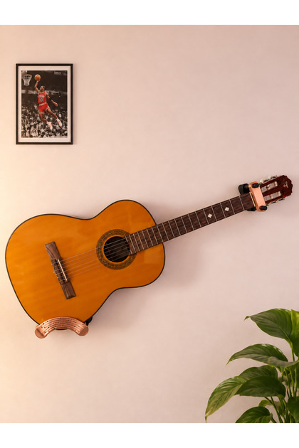 Klasik ve Akustik Gitarlar için Çapraz Duvar Standı