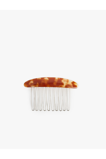 Wide Metal Toothed Comb Shaped Hair Clip