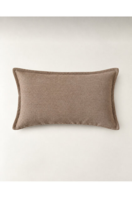 Noma Rectangular Mink Throw Pillow Cover (35 X 55 cm)