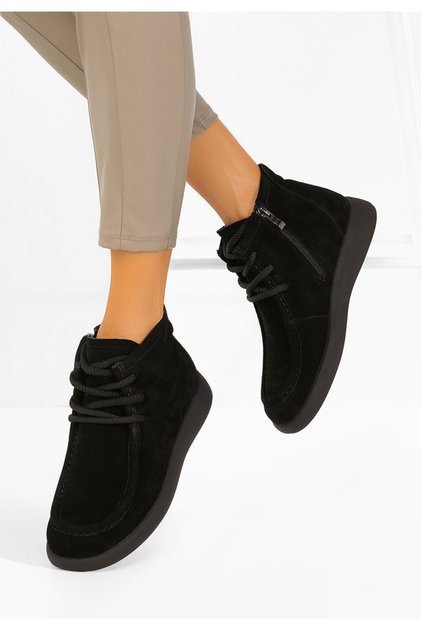 Ghete dama piele Cresova negre